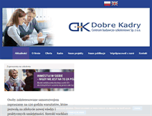 Tablet Screenshot of dobrekadry.pl